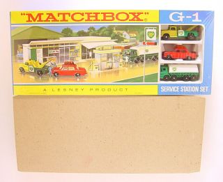 1968 Lesney Matchbox Mib Accessory Pack No.  Mg - 1 Bp Service Station Set