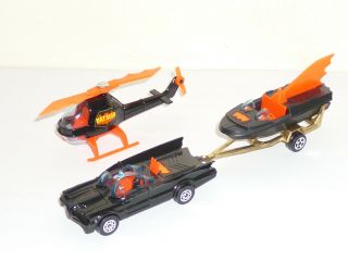 Corgi Juniors Batman Triple Set Batmobile Batboat Batcopter N/mint Rare
