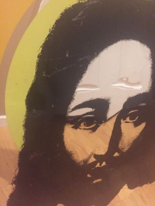 JESUS CHRIST SUPERSTAR VINTAGE BLACKLIGHT POSTER MIRROR SILVER METALLIC 1971 8