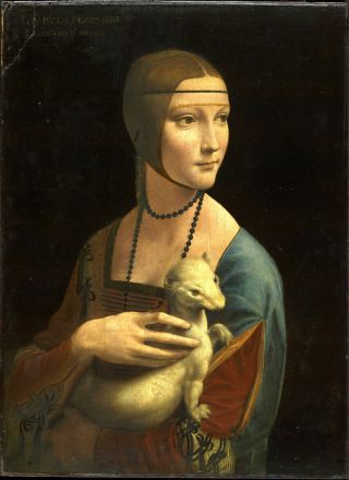 Leonardo Da Vinci Lady With An Ermine Hd Art Poster Print Wall Decor 22x29 "