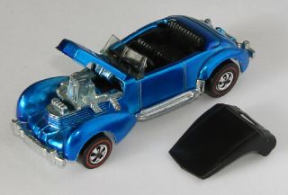 1970 Hot Wheels Classic Cord Redline - Metallic Blue