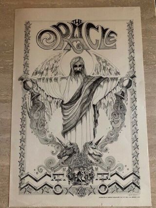 The Oracle Poster 1967 Rick Griffin 1st Printing 14 X 20 Rare
