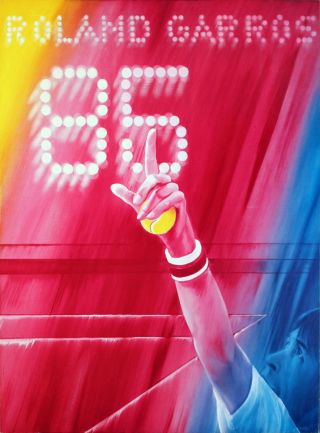 Jacques Monory - Roland Garros French Open - 1985 Poster