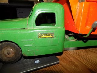 1950s STRUCTO PRESSED STEEL DUMP TRUCK IN ALL SHAPE 21 INCHES LONG 2