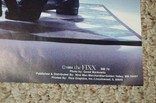 THE FIXX Phantoms Group Pose Poster 1984 Man Merch NM74 4