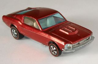 1967 Hot Wheels Custom Mustang Redline - Metallic Red