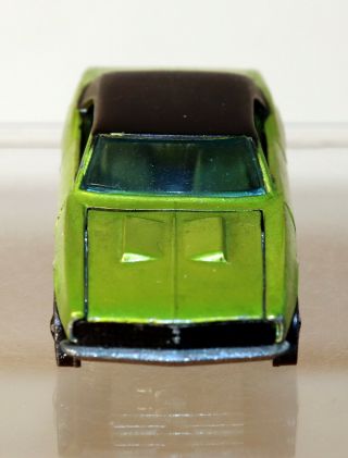 DTE 1968 HOT WHEELS REDLINE 6208 METALLIC LIME CUSTOM CAMARO W/OLIVE INTERIOR 3