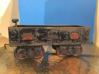Keystone R.  R.  6500 Pressed Steel Toy Ride On Gondola / Coal Train Car 1930’s