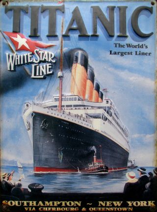 Titanic Ocean Ship Modern Art A1 Print Poster Painting For Your Frame Vintage