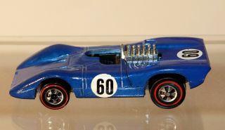 Dte 1973 Hot Wheels Redline 6973 Dark Blue Ferrari 312p W/black Interior