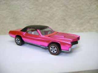 1968 Hot Wheels Redline Custom Eldorado Us Marked All Rose Pink Bright