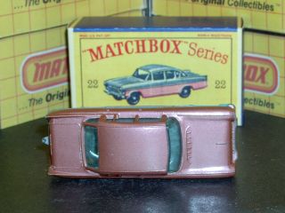 Matchbox Lesney Vauxhall Cresta 22 b7 brn blugrn GPW D - R SC11 V/NM crafted box 8