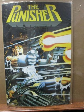 Vintage The Punisher 1989 Movie Poster Marvel Comic Zimelman 13008