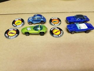 1967 Hot Wheels Redline Silhouette Custom Camaro Firebird Volkswagon W Badges