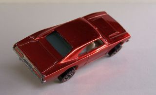 Hot Wheels Redline 1969 Custom Dodge Charger Red 4
