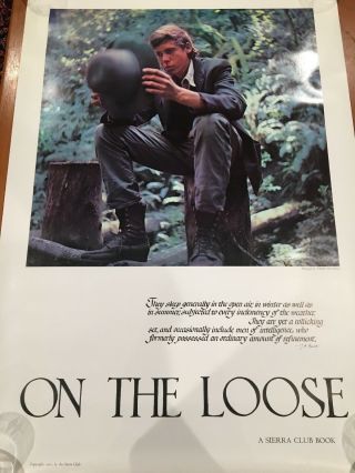 On The Loose,  Poster,  J.  A.  Allen,  1967,  By The Sierra Club,  Vintage 7