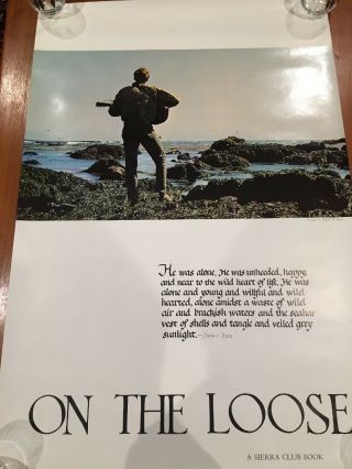 On The Loose,  Poster,  James Joyce,  1967,  By The Sierra Club,  Vintage