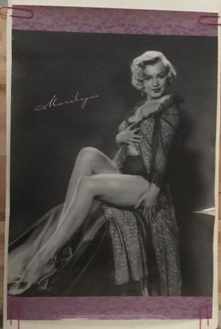 Marilyn Monroe Vintage Poster Headshop Pin - Up Sexy 1988 Richmann Celebrity 80 