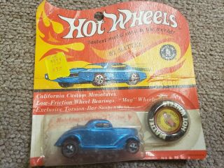 1969 Hot Wheel Redline 36 Ford Coupe Classic Blue