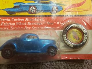 1969 HOT WHEEL REDLINE 36 FORD COUPE CLASSIC BLUE 2