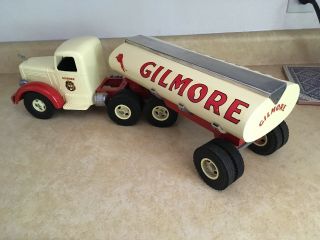 SMITH MILLER SMITTY TOYS Custom Gilmore L Mack Tanker Gas Truck.  Oil 4