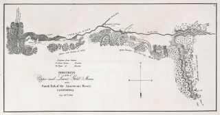 1848 Gold Mines On The South Fork Of The American River California Gold Rush Map