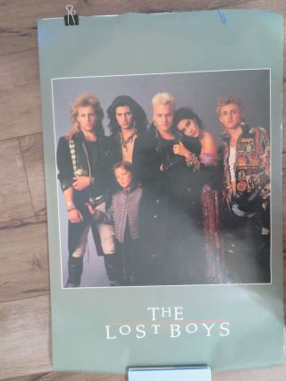 The Lost Boys 1987 Horror Movie Poster Vampires Sutherland Poster 22 " X34.  5 "