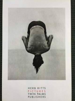 Herb Ritts " Back Flip " Poster - Classic H.  Ritts Image - Lrg (36in X 24in) 1988