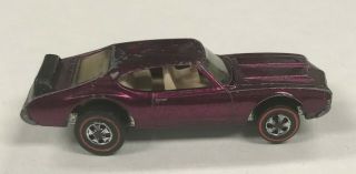 Hot Wheels 1969 Mattel Redline Olds 442 Oldsmobile Diecast Metal Toy Car