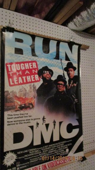 Run Dmc Lobby Card Movie Poster Tougher Than Leather