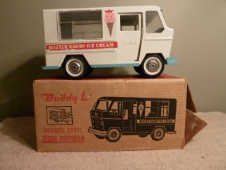 Buddy L No.  5353 Mister Buddy Ice Cream Van Truck Pressed Steel 1960 