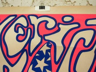 Orig BlackLight 1967 The American Dream Bevacqua Steve Sachs Neon Poster 35”x23” 7