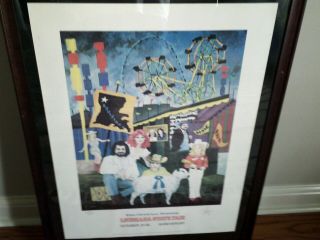 Signed Numbered George Rodrigue Louisiana State Fair Poster