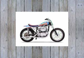 EVEL KNIEVEL HARLEY DAVIDSON IRONHEAD VINTAGE STUNT MOTORCYCLE POSTER 24x36 9MIL 2