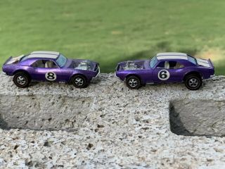 2 Redline Hotwheels Purple Heavy Chevys : White Interior Buy It Now - Awesome