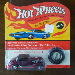 Redline Hot Wheels classic cord in unpunched BP no cracks or tears 12
