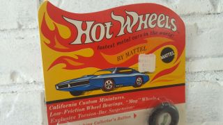 Redline Hot Wheels classic cord in unpunched BP no cracks or tears 8
