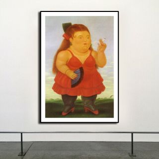 Fernando Botero - “spanish " Hd Print On Art Fabric Wall Decor Multisizes