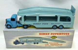 Dinky Toys 982 Pullmore Car Transporter Hauler Exib With 994 Ramp