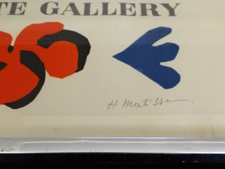 Sculpture of Henri Matisse Lithograph Art Exhibition Poster 1953 Tate Gallery 7