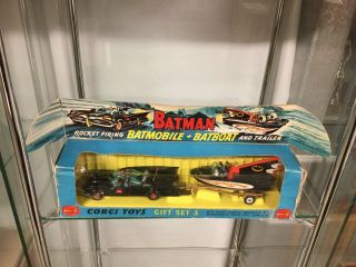 Corgi Toys - Gs3 Batman Gift Set - Batmobile Boat And Trailer