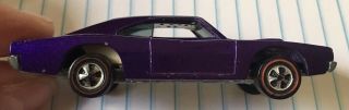 Hot Wheels Redline 1969 US Deep Purple Custom Dodge Charger with White Interior 4