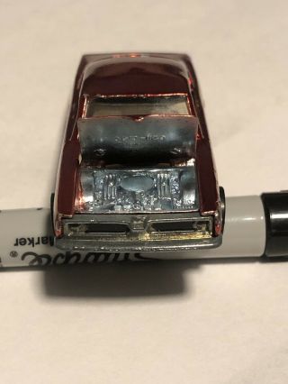 Redline Hotwheels 1967 Custom barracuda Red White Interior USA NM 5