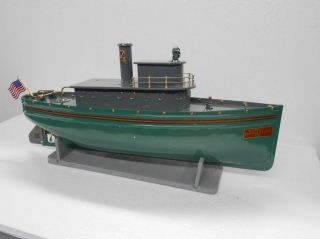 Buddy L Green Tugboat BL - 14 T - Productions Pressed Steel Boat 5