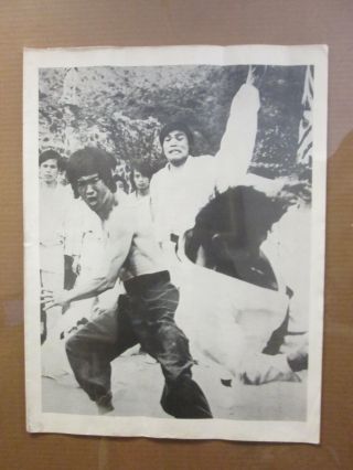 Vintage Bruce Lee Black And White Small Poster 9990