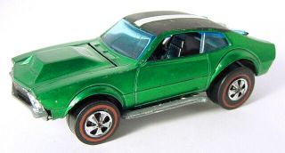 1970 Mattel Hot Wheels Redline Mighty Maverick Green Hk Great Wheels