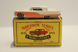 Matchbox Moko Lesney 75a Ford Thunderbird 9x20 Spw Ecellent