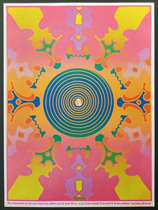 Peter Max/rare Orig.  Early Poster/1967/psychedelic Art/swami Satchinanda/yoga