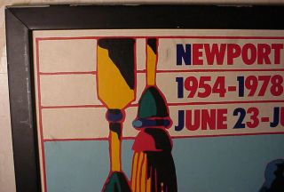 1978 NEWPORT JAZZ FESTIVAL 35 X 23 NUMBERED POSTER DANCER,  SAXOPHONE 8