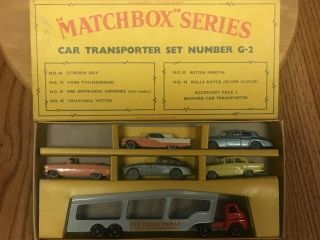 Matchbox Gift Set G - 2 Car Transporter set,  type C box 2